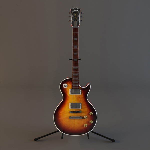 3d model guitar gibson les paul - Gibson Les Paul by mifody
